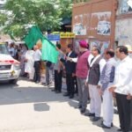 A National Lok Adalat will be organized on May 9; the District Judge flagged off a publicity rally. IMAGE CREDIT TO सूचना विभाग