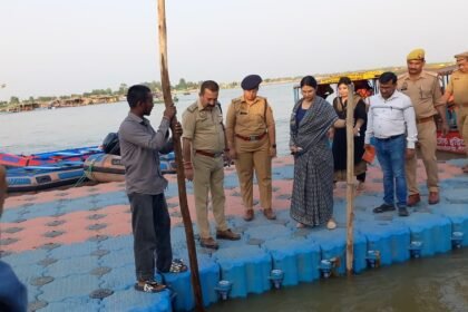 “The DM and SP reviewed the preparations for the Jyeshtha Ganga Dussehra fair.” IMAGE CREDIT TO सूचना विभाग