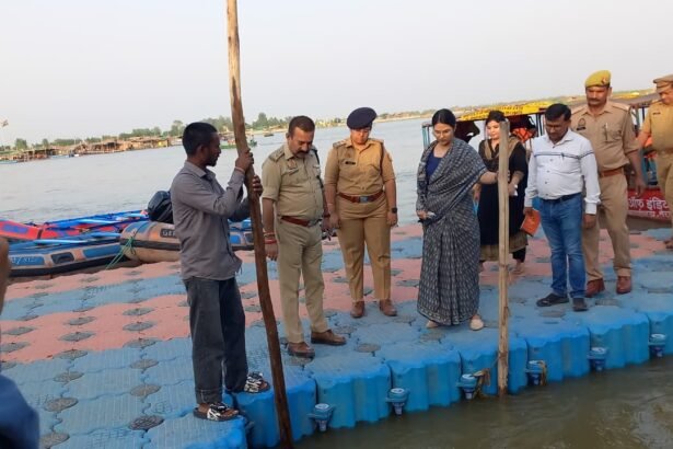 “The DM and SP reviewed the preparations for the Jyeshtha Ganga Dussehra fair.” IMAGE CREDIT TO सूचना विभाग