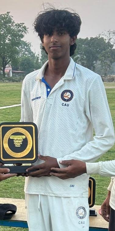 Emerging star Anay Negi from Uttarakhand impressed everyone with his performance, shining as a rising talent in the world of cricket. IMAGE CREDIT TO REPORTER