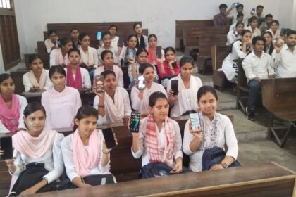 A self-enumeration awareness campaign was organized at Shri Kund Kund Jain College. IMAGE CREDIT TO REPORTER