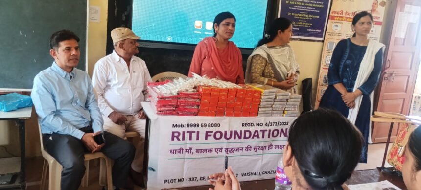 Students, especially girls, were made aware about precautions against heat waves and communicable diseases.