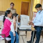 A free eye examination and consultation camp was organized at the police lines. IMAGE CREDIT TO पुलिस