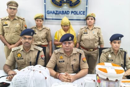 Under “Operation Prahar,” Nandgram Police arrested a woman accused of possessing illegal narcotic substances. IMAGE CREDIT TO POLICE