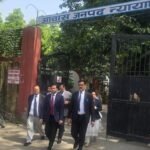 In a unique initiative for environmental and fuel conservation, the District Judge walked to the office instead of using a vehicle. IMAGE CREDIT TO REPORTER