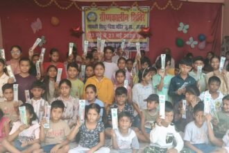“A five-day summer camp at Saraswati Shishu Mandir concluded with colorful celebrations; children showcased their talents.” IMAGE CREDIT TO स्कूल