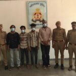 “Khora police have busted an interstate vehicle theft gang and arrested four accused.” IMAGE CREDIT TO पुलिस