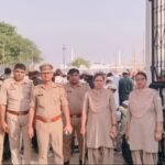 “On Eid-ul-Adha, a spirit of brotherhood and enthusiasm was seen, and prayers were offered at Eidgahs.” IMAGE CREDIT TO POLICE