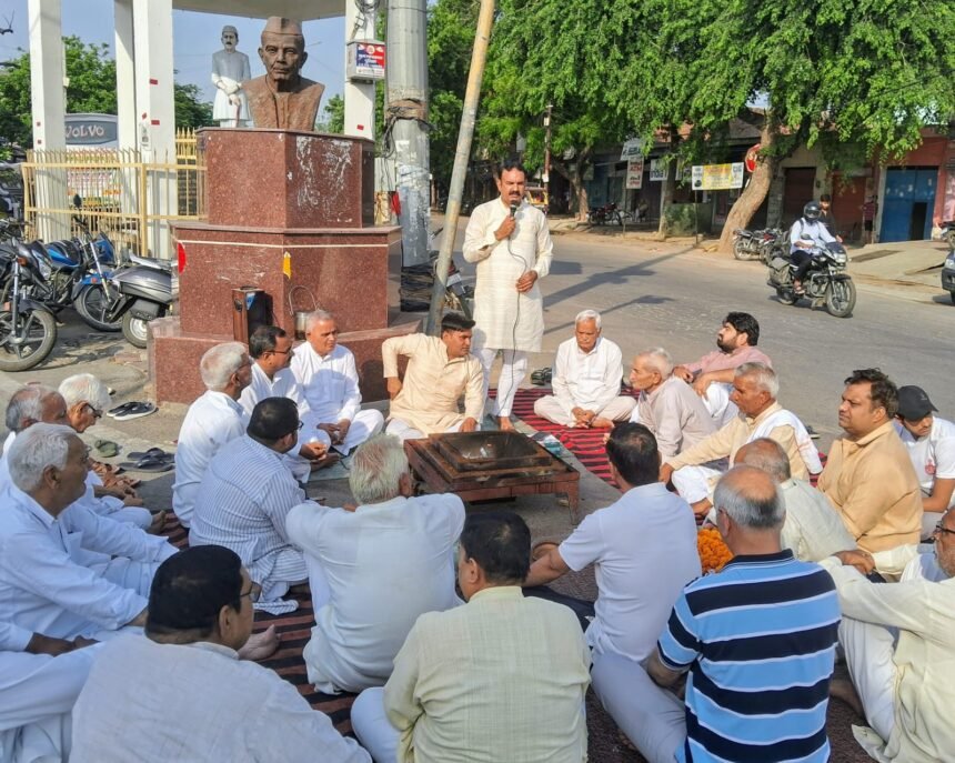 “Chaudhary Sahab took bold decisions such as abolishing the zamindari system and implementing consolidation of land holdings,” said Praveen Rana. IMAGE CREDIT TO REPORTER
