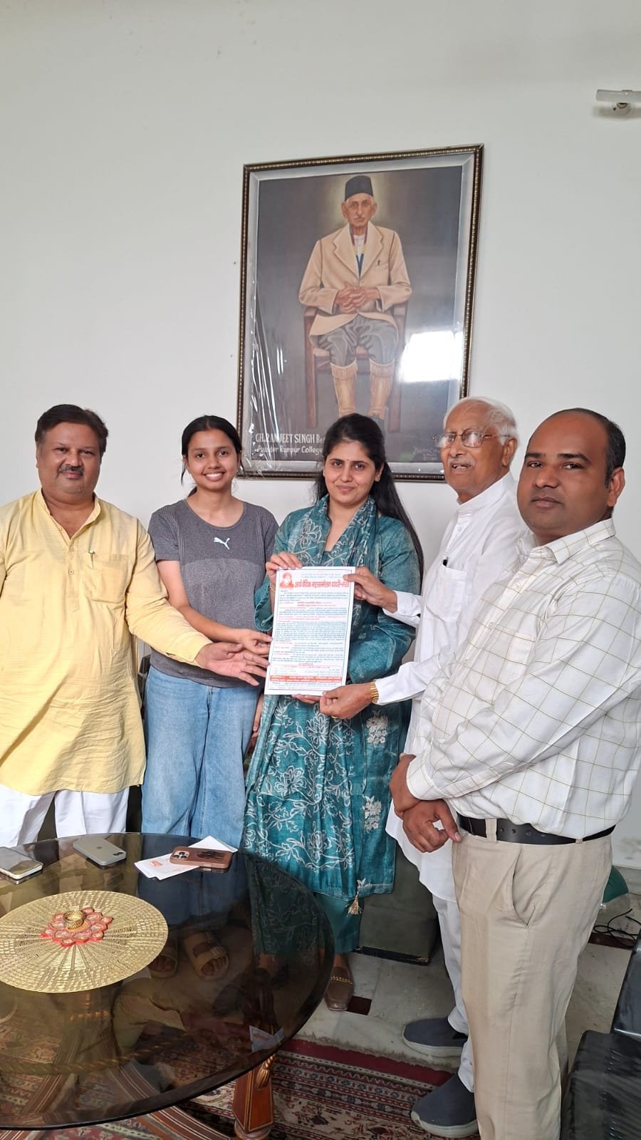 Avika Motla won the gold medal in the state-level badminton competition. IMAGE CREDIT TO REPORTER