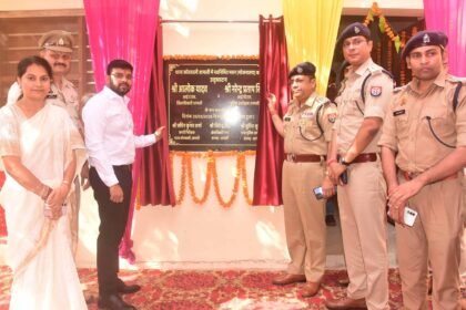 In Shamli, the newly constructed dining hall in the police station was inaugurated. IMAGE CREDIT TO पुलिस