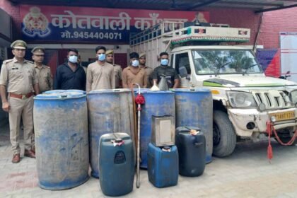 Illegal trade in adulterated diesel exposed; four suspects arrested. IMAGE CREDIT TO POLICE