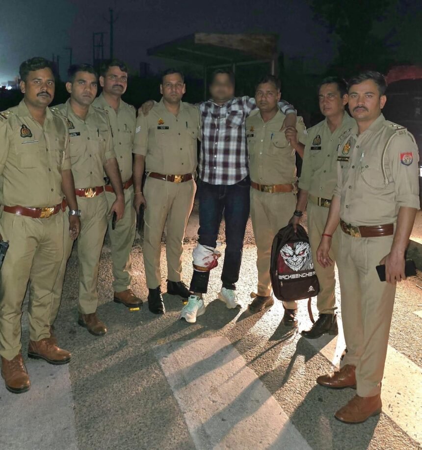 Highway Robbery of ₹17 Lakh Solved: Driver Turns Out to Be Mastermind; Three Arrested Including Injured Criminal After Encounter – IMAGE CREDIT TO POLICE