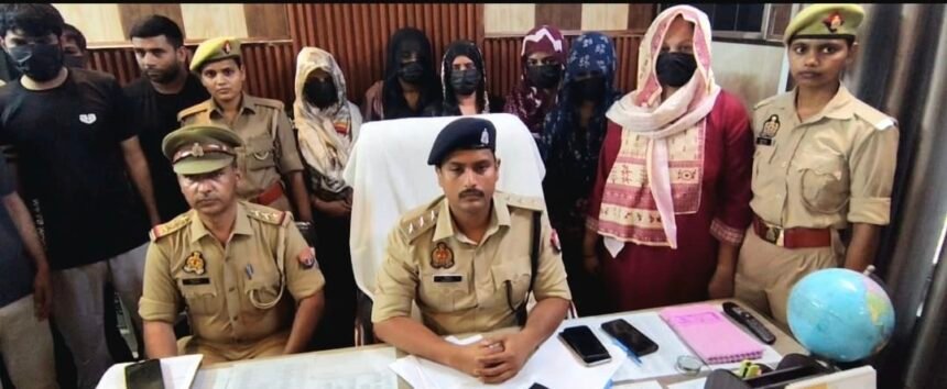 A human trafficking gang was exposed by the Tronica City Police, and 12 accused were arrested. IMAGE CREDIT TO POLICE