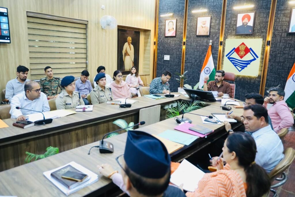 “Negligence will not be tolerated in the Char Dham Yatra; the administration must keep a strict watch on arrangements,” said District Magistrate Dr. Ashish Chauhan. IMAGE CREDIT TO
