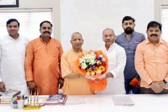 MP and public representatives meet the Chief Minister to demand acceleration of development works in Modinagar — IMAGE CREDIT TO डॉक्टर राजकुमार सांगवान