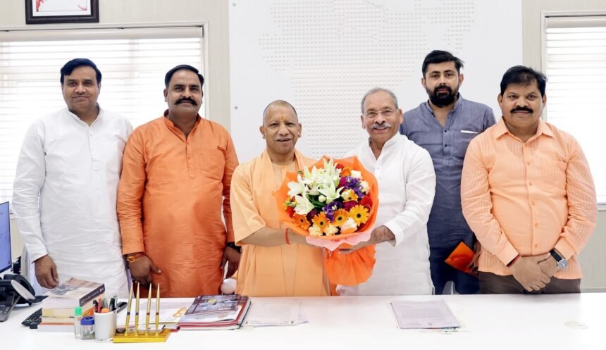 MP and public representatives meet the Chief Minister to demand acceleration of development works in Modinagar — IMAGE CREDIT TO डॉक्टर राजकुमार सांगवान