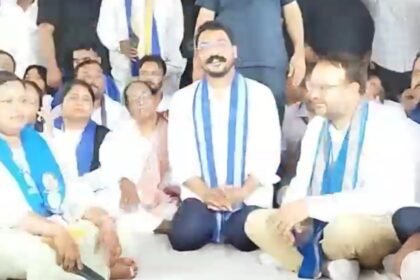 Amid administrative restrictions, Chandrashekhar’s “Satta Parivartan Yatra” begins from Bijnor; thousands gather in large crowds — IMAGE CREDIT TO रिपोर्टर