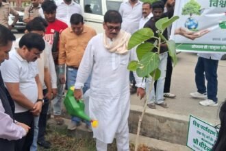 MLA Participates in Tree Plantation with Degree College Students – IMAGE CREDIT TO रिपोर्टर