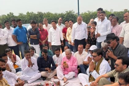 Construction of Hockey Ground in Sector 37 to Begin Soon; Foundation Stone Laid by Jewar MLA — IMAGE CREDIT TO प्राधिकरण