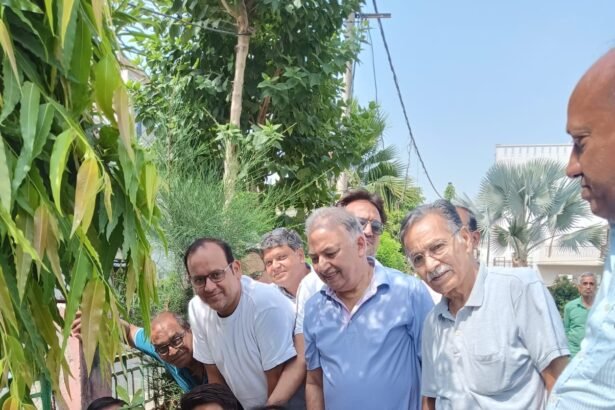 Development Issues Echoed During “Chai Pe Charcha”; MLA Gives Green Message Through Tree Plantation — IMAGE CREDIT TO REPORTER