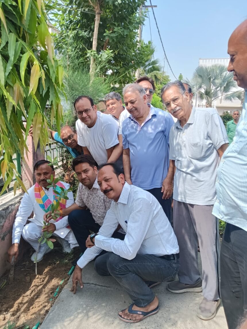 Development Issues Echoed During “Chai Pe Charcha”; MLA Gives Green Message Through Tree Plantation — IMAGE CREDIT TO REPORTER