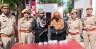 Two Real Sisters Involved in Drug Trade Arrested in Bijnor; Over ₹88,000 Cash and Smack Recovered — IMAGE CREDIT TO POLICE
