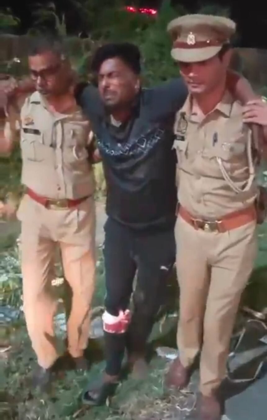 Indirapuram Police Arrest Robber in Encounter — IMAGE CREDIT TO POLICE
