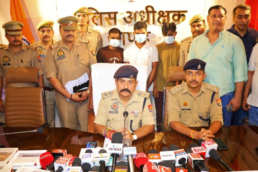 Robbery Worth Millions Exposed: Two Criminals Injured in Encounter, Five Arrested Including a Suspended Constable — IMAGE CREDIT TO POLICE