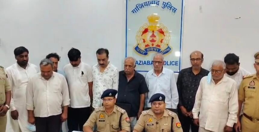 Plot to grab property worth crores foiled; 10 accused arrested for selling property using forged documents — IMAGE CREDIT TO POLICE