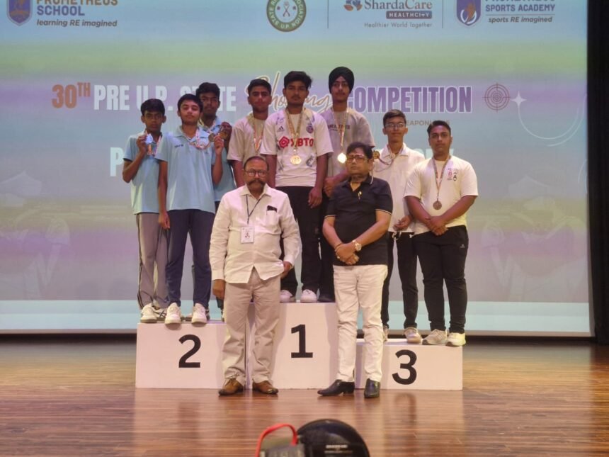 Star Academy Shooters Deliver Outstanding Performance, Himanshu Wins Gold Medal — IMAGE CREDIT TO रिपोर्टर