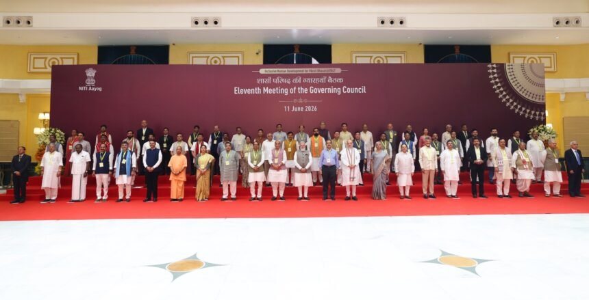Pushkar Singh Dhami presented the vision of a developed Uttarakhand at NITI Aayog, and demanded special assistance for Himalayan states. IMAGE CREDIT TO पीआईबी