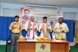 Pandit Deendayal Upadhyaya’s holistic life philosophy is presented in Chandan Kumar’s book Samarpan — IMAGE CREDIT TO रिपोर्टर