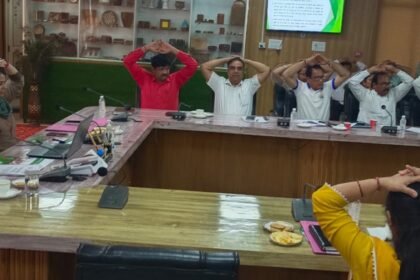 Resolve taken to celebrate International Yoga Day as a mass movement — IMAGE CREDIT TO सूचना विभाग