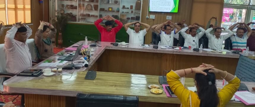 Resolve taken to celebrate International Yoga Day as a mass movement — IMAGE CREDIT TO सूचना विभाग