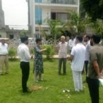 Contractor blacklisted for poor quality work; orders issued to remove the pathway. IMAGE CREDIT TO प्राधिकरण