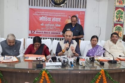 Modi government has given a new direction to industry, trade, and good governance in 12 years: Dharampal Singh. IMAGE CREDIT TO INFORMATION DEPARTMENT