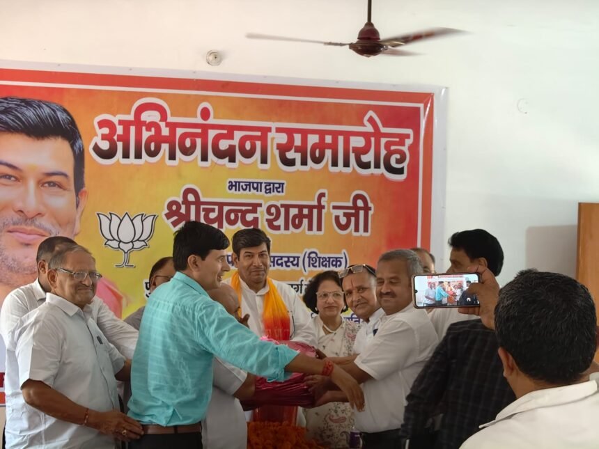 Shri Chand Sharma is committed to solving the problems of teachers and schools. — IMAGE CREDIT TO REPORTER