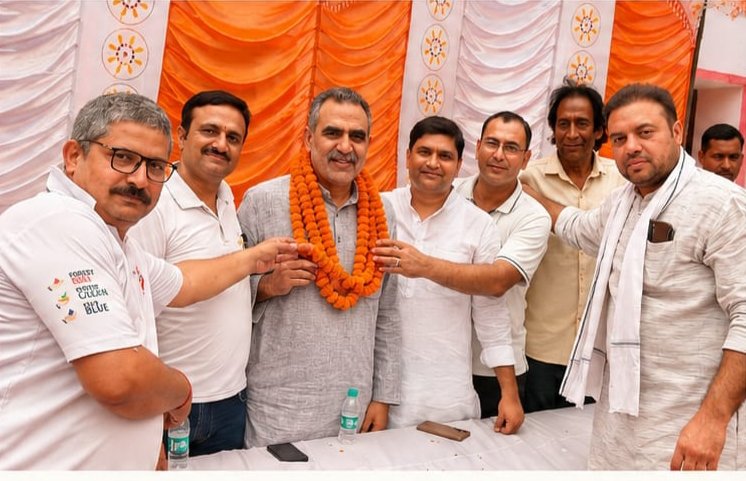 A Public Welfare Camp was organized in Shahpur on the completion of 12 years of the Modi Government. — IMAGE CREDIT TO REPORTER