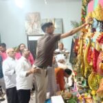 A grand Ramayan recitation was held in Vishwakarma Nagar on Bada Mangal. IMAGE CREDIT TO रिपोर्टर
