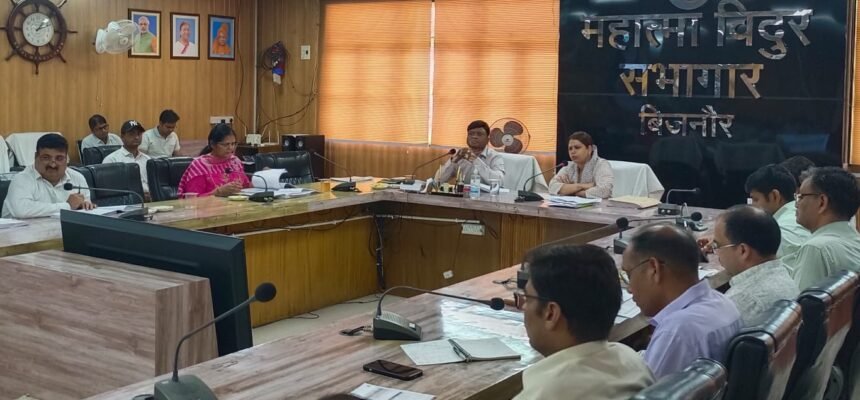 During the review of the Chief Minister Dashboard, the District Magistrate instructed officials to speed up the progress of development schemes. IMAGE CREDIT TO INFORMATION DEPARTMENT