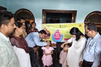 Pulse Polio Campaign Launched at 692 Centres; Target Set to Administer Polio Drops to 274,000 Children IMAGE CREDIT TO सूचना विभाग
