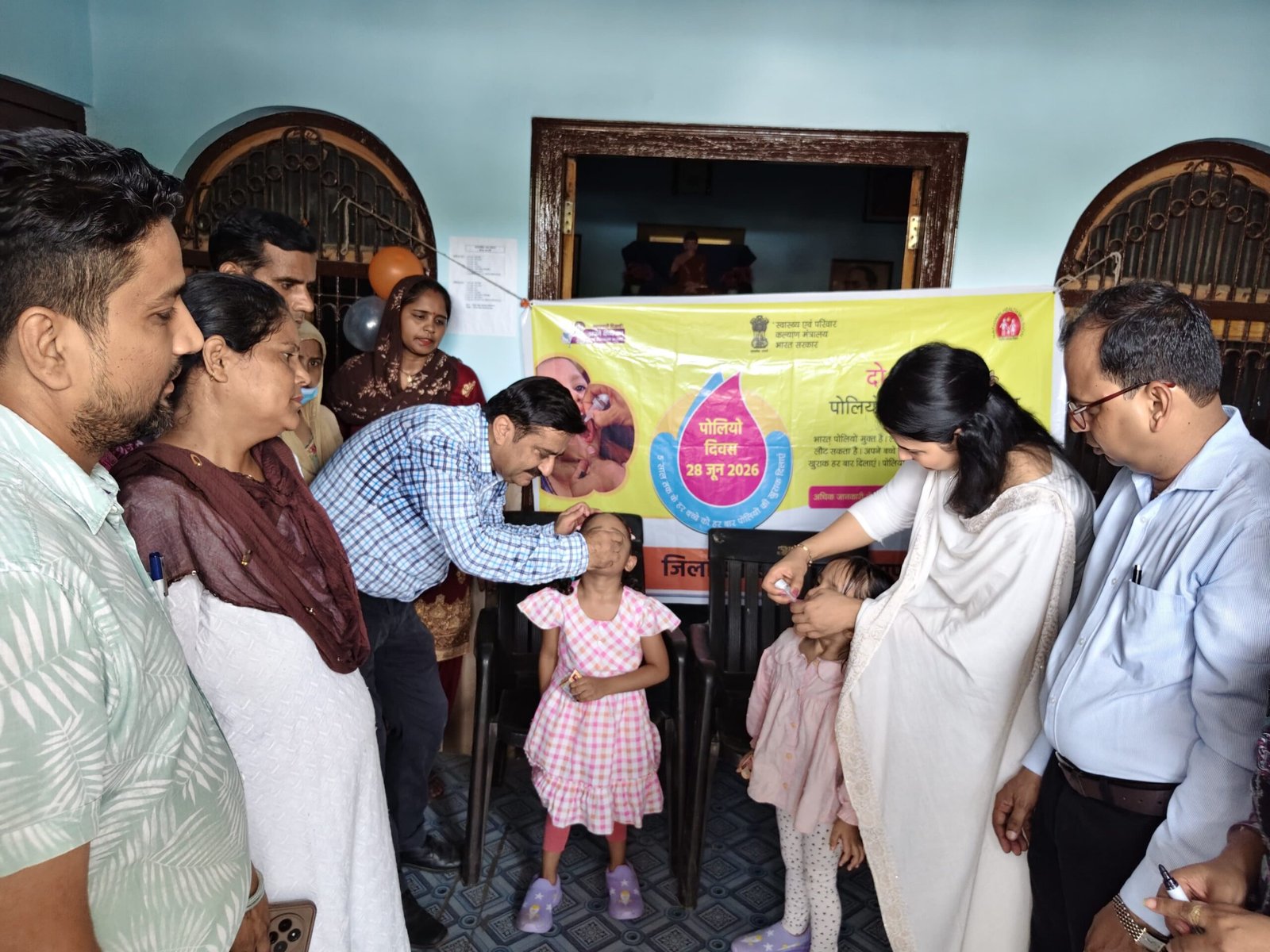 Pulse Polio Campaign Launched at 692 Centres; Target Set to Administer Polio Drops to 274,000 Children IMAGE CREDIT TO सूचना विभाग