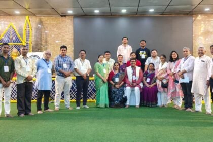 A resolution was taken to strengthen education based on the Indian knowledge tradition. IMAGE CREDIT TO रिपोर्टर