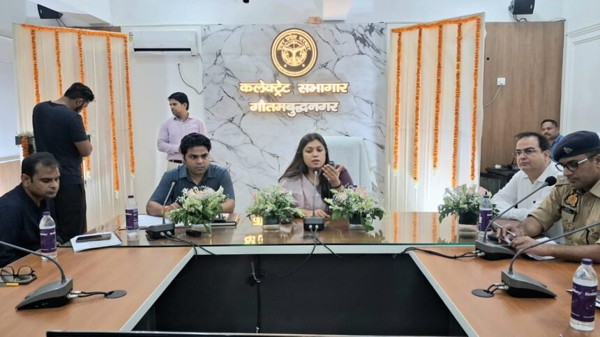 Strict action will be taken against negligence in fire safety standards; obtain NOC and registration within 15 days: DM Medha Rupam. IMAGE CREDIT TO सूचना विभाग