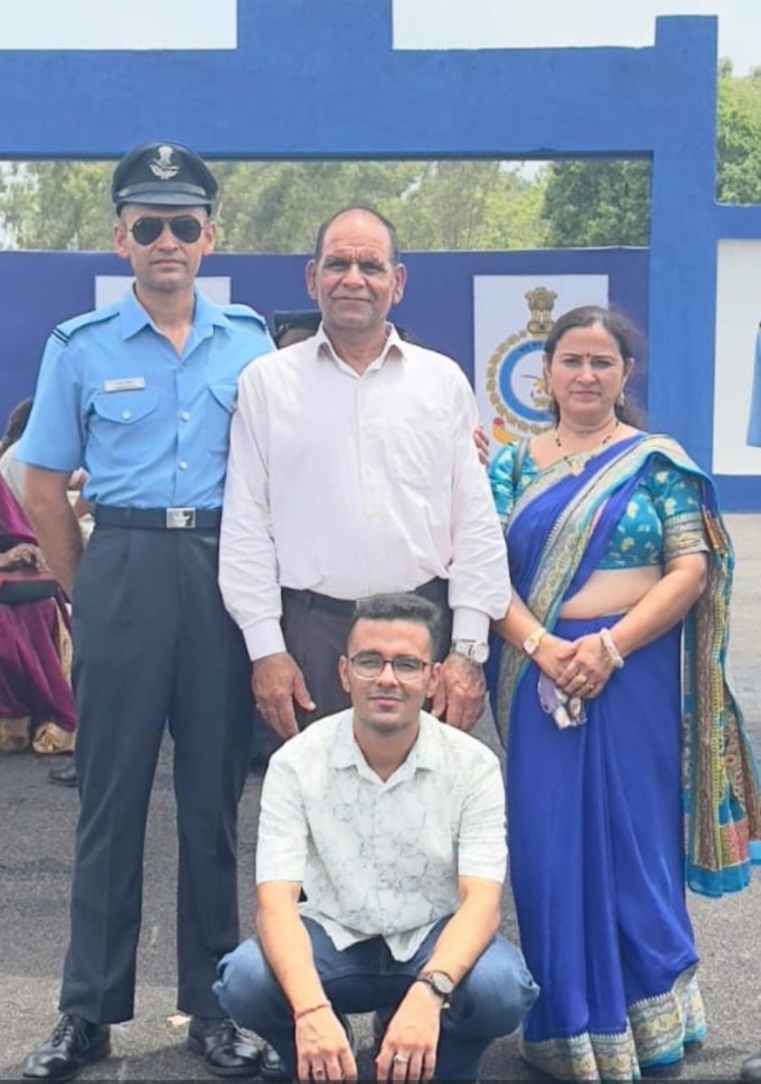 Naman Nehra from Gadana Commissioned as a Flying Officer in the Indian Air Force IMAGE CREDIT TO रिपोर्टर