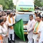 Deputy CM Brajesh Pathak Visits Ghaziabad Municipal Corporation Headquarters, Flags Off Corporation Vehicles IMAGE CREDIT TO नगर निगम