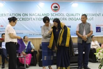 Pilkhuwa’s daughter Prastuti Sharma has brought pride to the state in Nagaland — IMAGE CREDIT TO रिपोर्टर