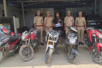 Wave City Police Arrest Vehicle Thief — IMAGE CREDIT TO पुलिस