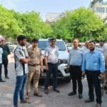 RDC: Illegal extortion exposed in public parking; GDA caught the accused and handed him over to the police — IMAGE CREDIT TO प्राधिकरण